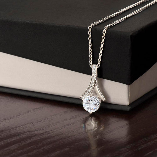 14k White Gold Finish / Standard Box My Beloved Necklace