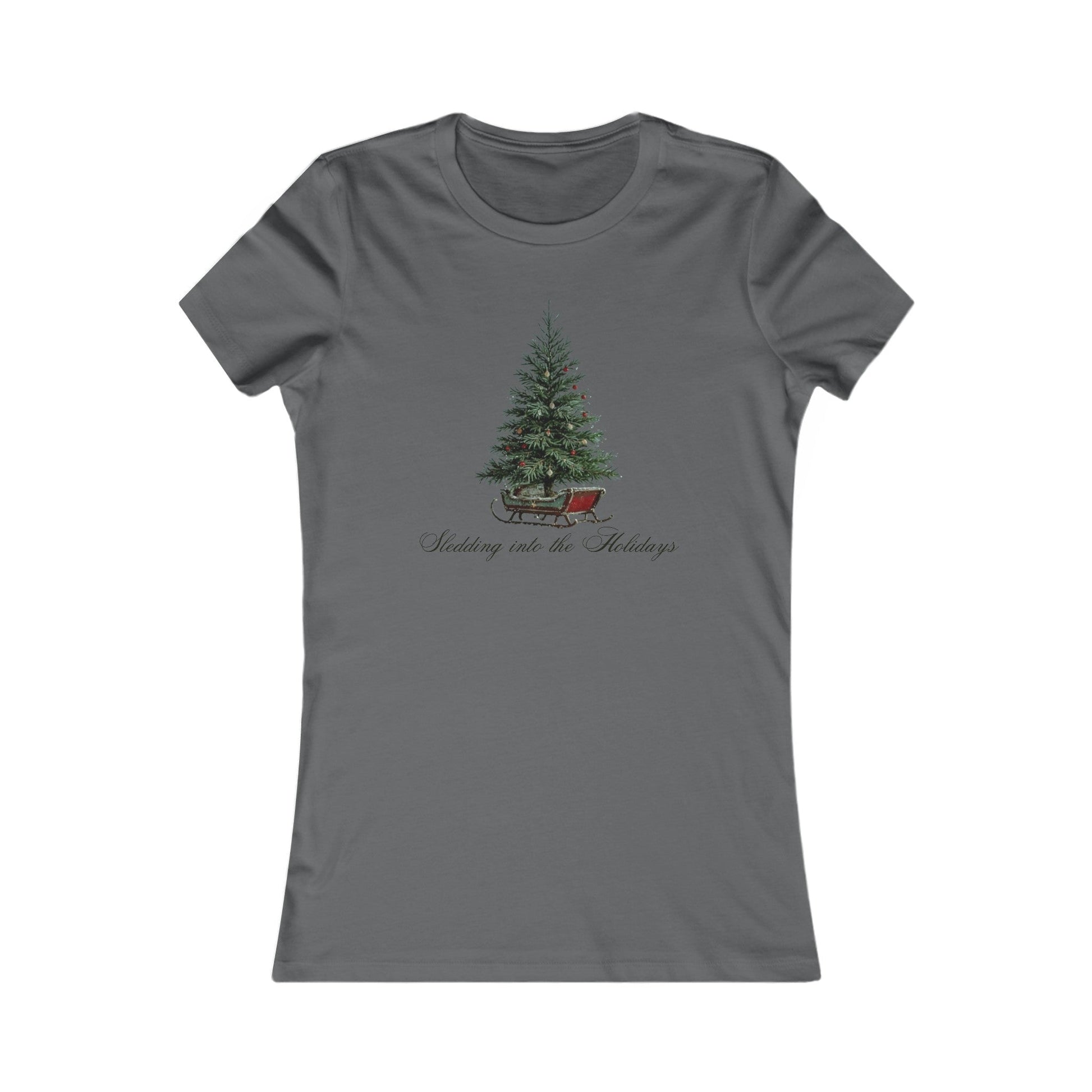 Asphalt / S Sledding into the Holidays Women's Favorite Tee