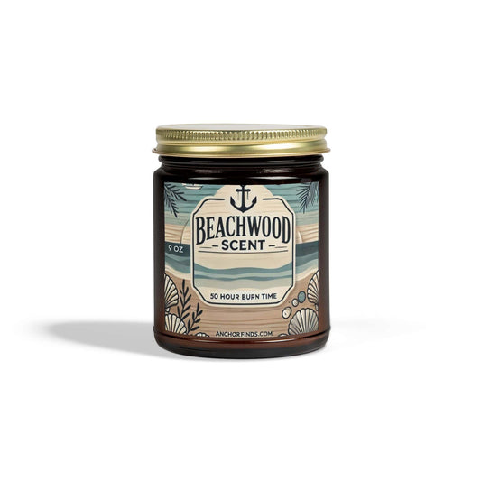 Beachwood Scented Candle - Premium Coconut Apricot Wax