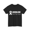 Black / S Liberalism Find The Cure Unisex Heavy Cotton Tee