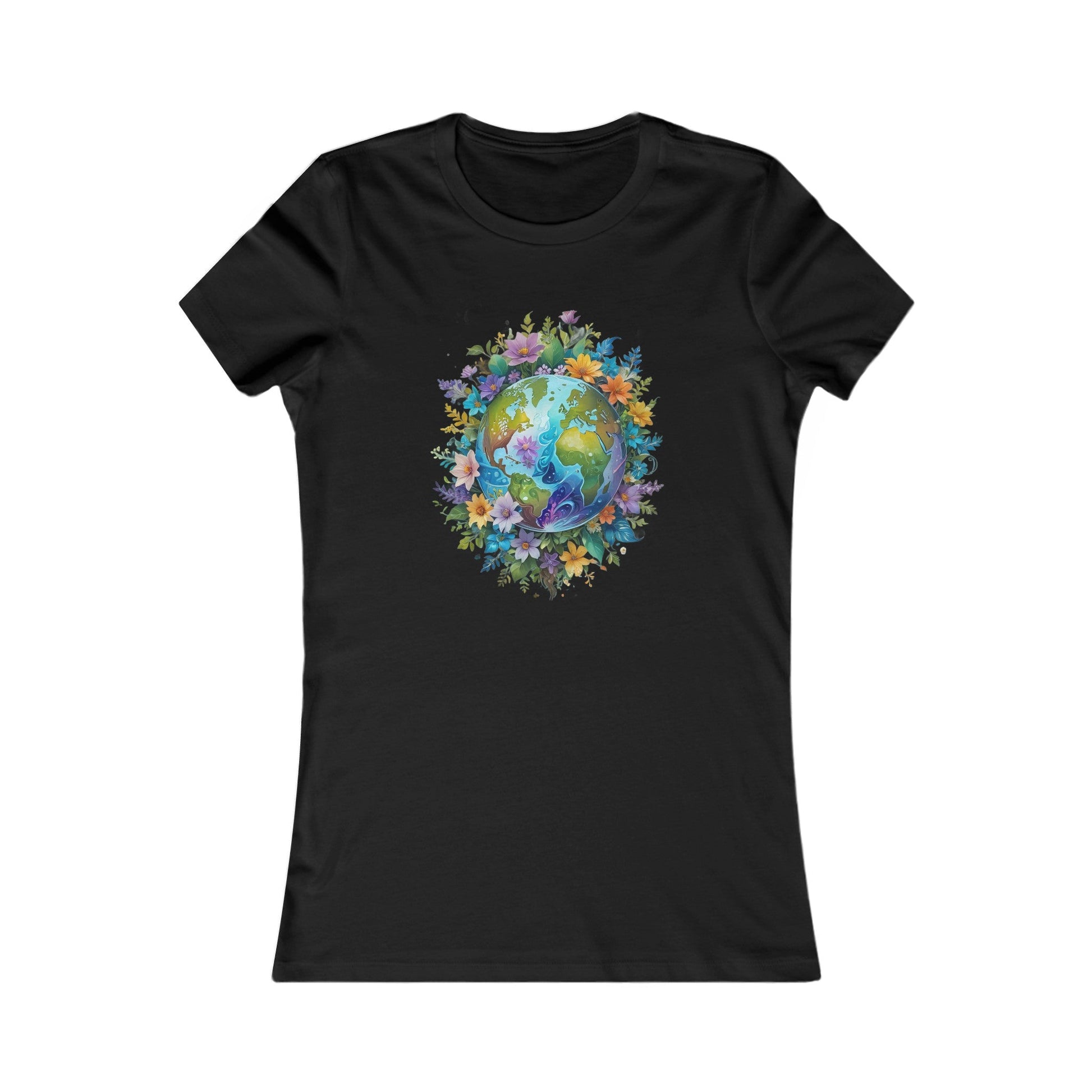 Black / S World Foliage Women's Favorite Tee