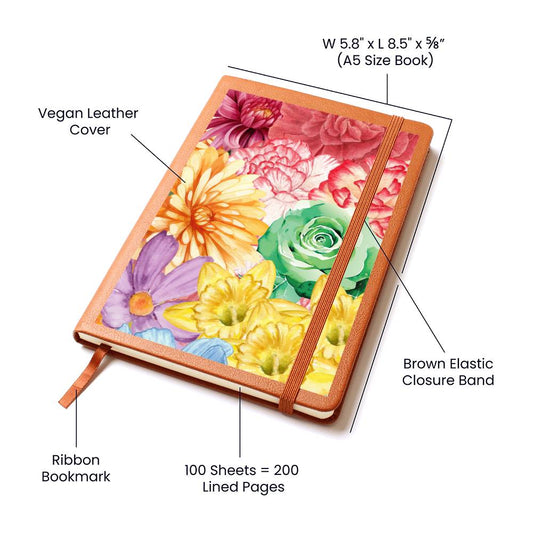 Botanical Garden Vegan Leather Journal