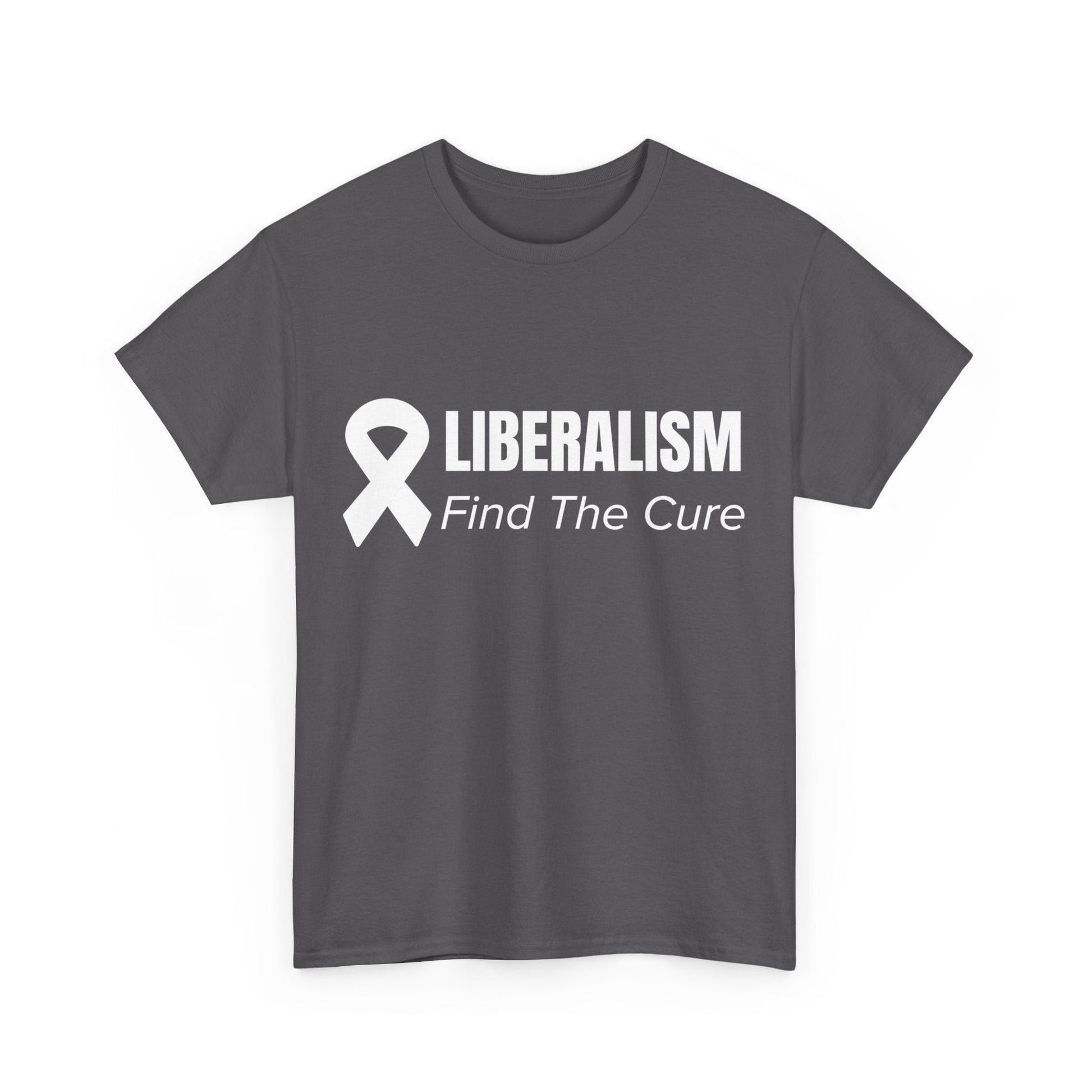 Charcoal / S Liberalism Find The Cure Unisex Heavy Cotton Tee