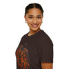 Dark Chocolate / S Dog Paw Pumpkin Unisex Softstyle T-Shirt: Comfort and Style