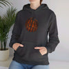 Dark Heather / S Dog Paw Pumpkin Unisex Heavy Blend™ Hooded Sweatshirt