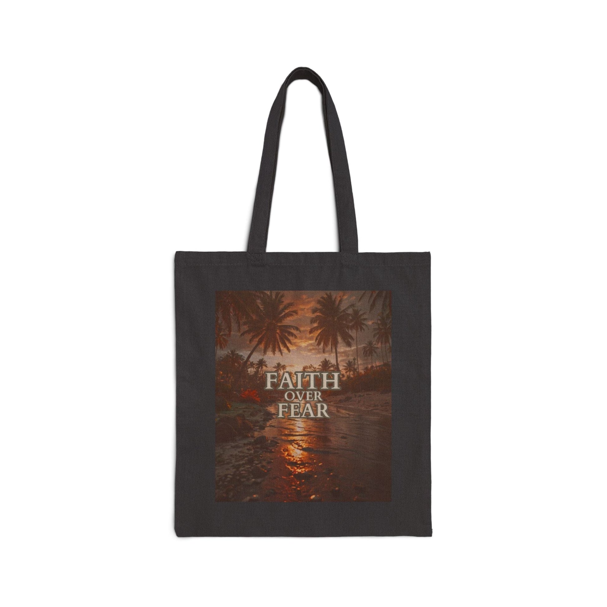 Faith Over Fear Cotton Canvas Tote Bag