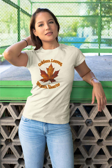 Golden Leaves, Warm Hearts Women's Favorite Tee