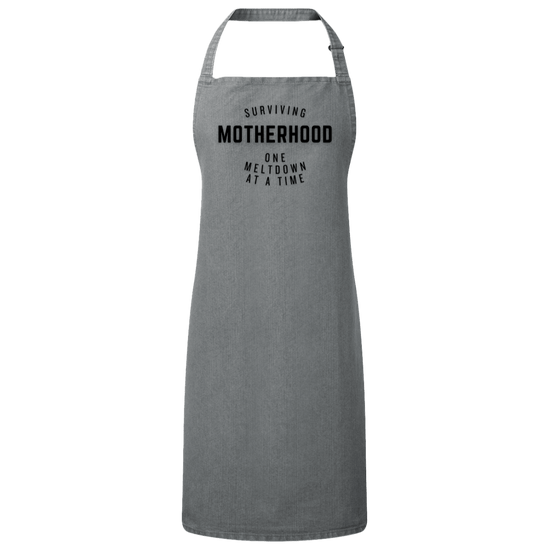 Grey / One Size RP150 Sustainable Unisex Bib Apron