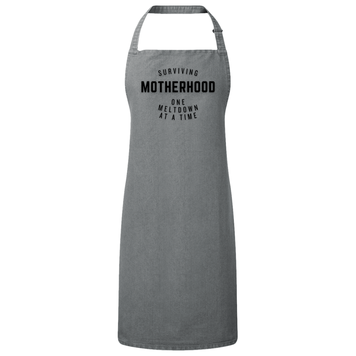 Grey / One Size RP150 Sustainable Unisex Bib Apron