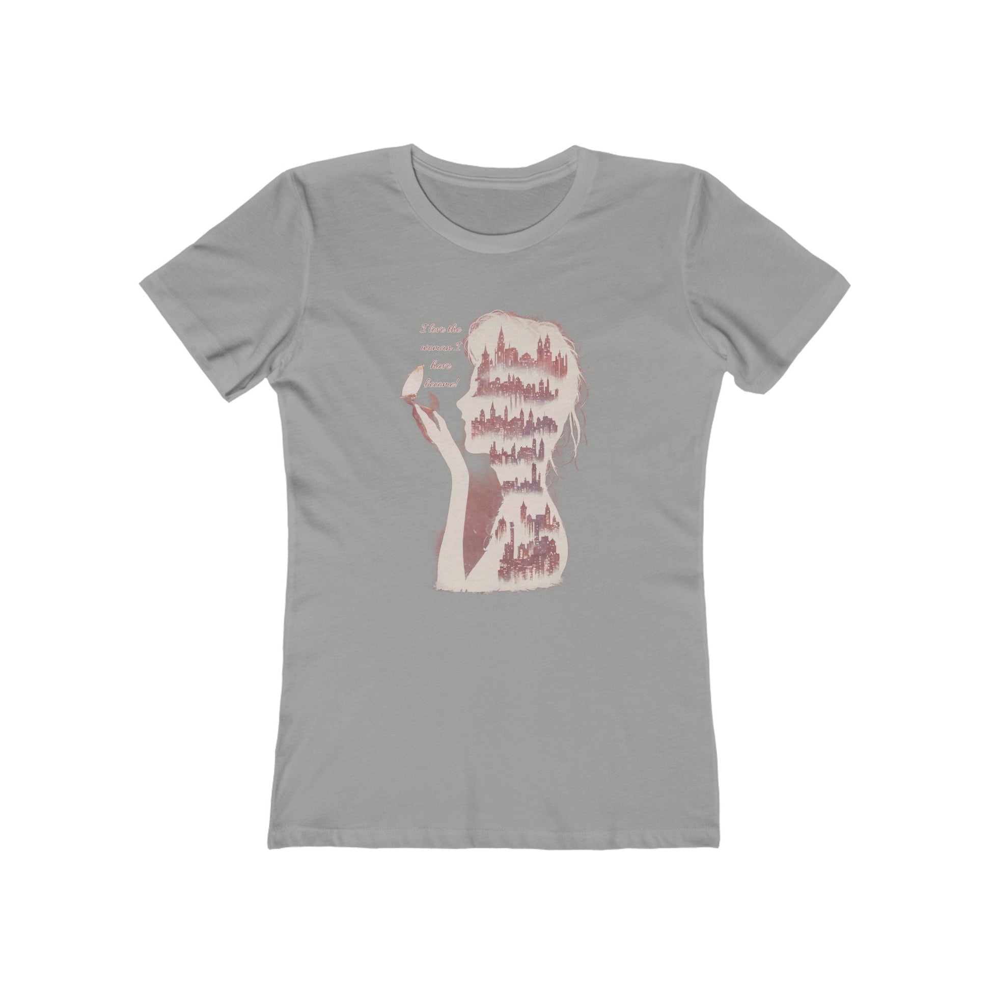 Heather Grey / S I Love the woman I have become -The Boyfriend Tee for Women