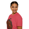 Heather Red / S Dog Paw Pumpkin Unisex Softstyle T-Shirt: Comfort and Style