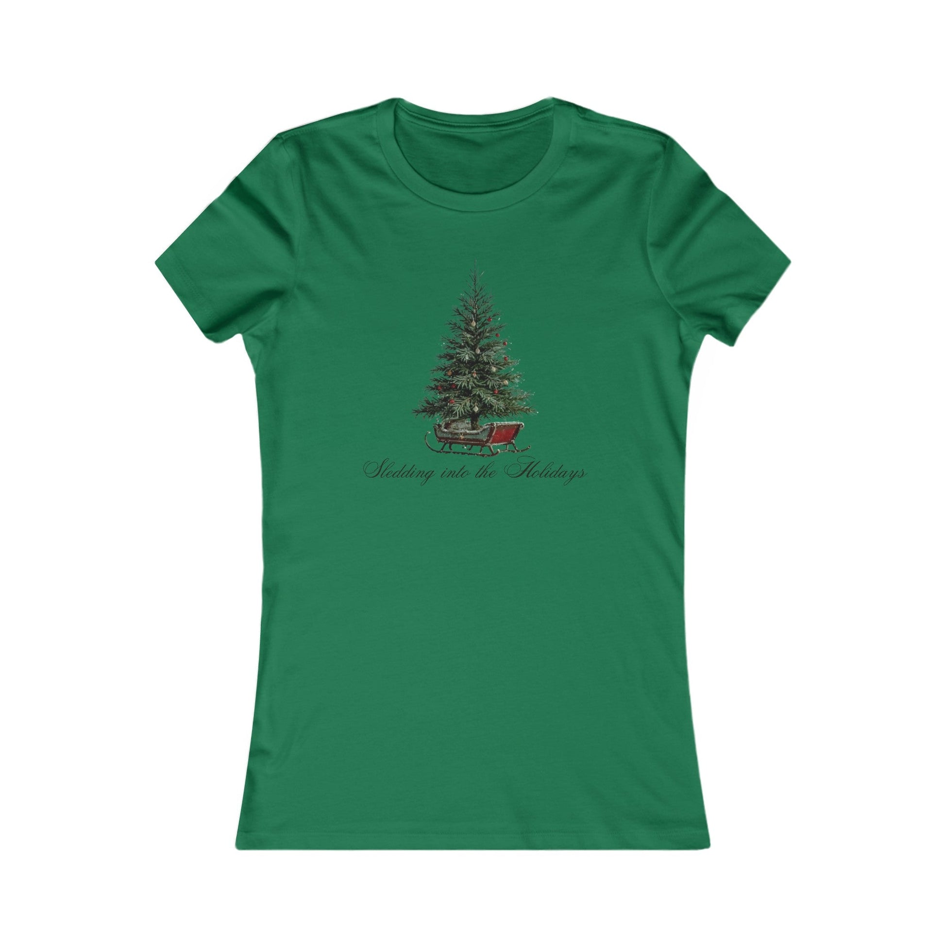 Kelly / S Sledding into the Holidays Women's Favorite Tee