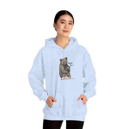 Light Blue / S Mama Bear Unisex Heavy Blend™ Hooded Sweatshirt