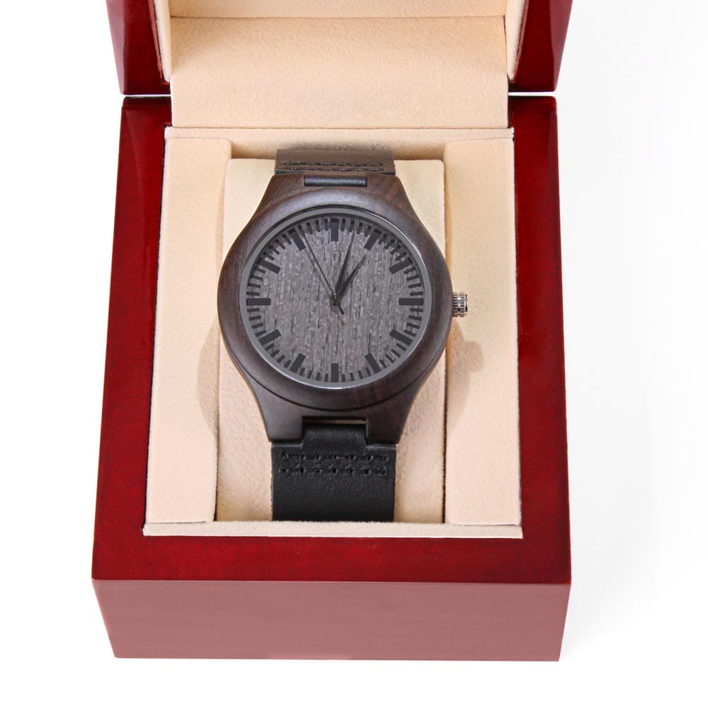 Luxury Box / Grateful for your friendship Groomsmen Wooden Watch