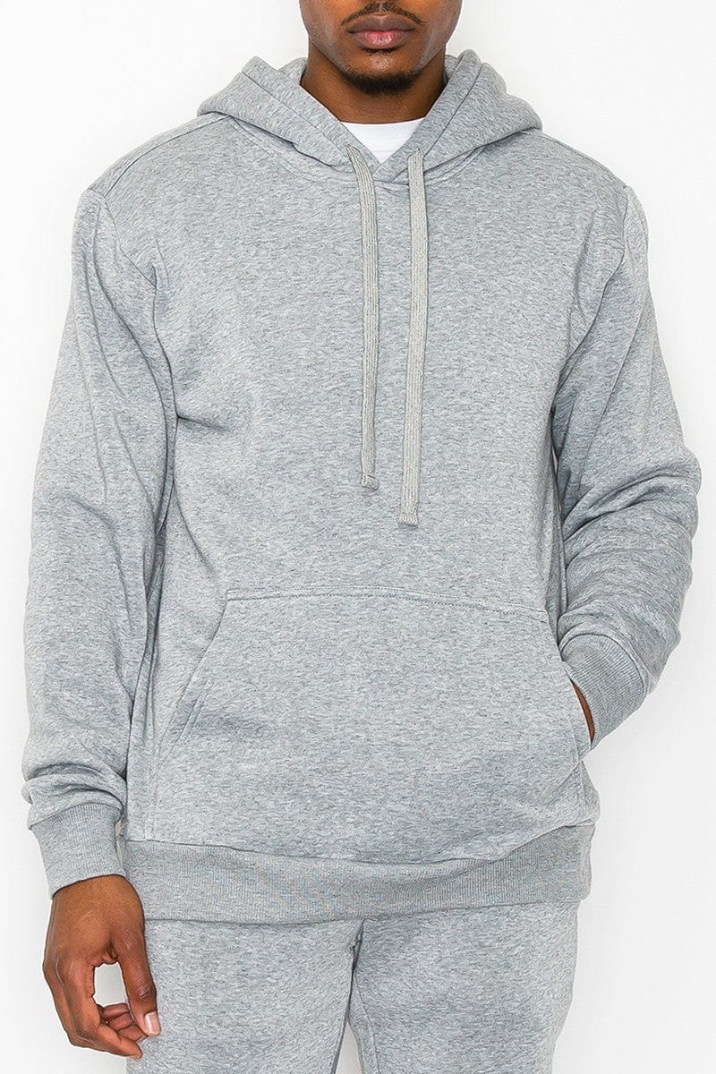 M Fleece Pullover- Heather Gray