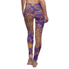 M / Purple Flower Casual Leggings