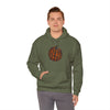 Military Green / S Dog Paw Pumpkin Unisex Heavy Blend™ Hooded Sweatshirt