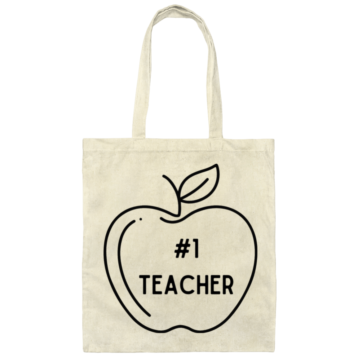 Natural / #1 Teacher Teacher Tote Bags