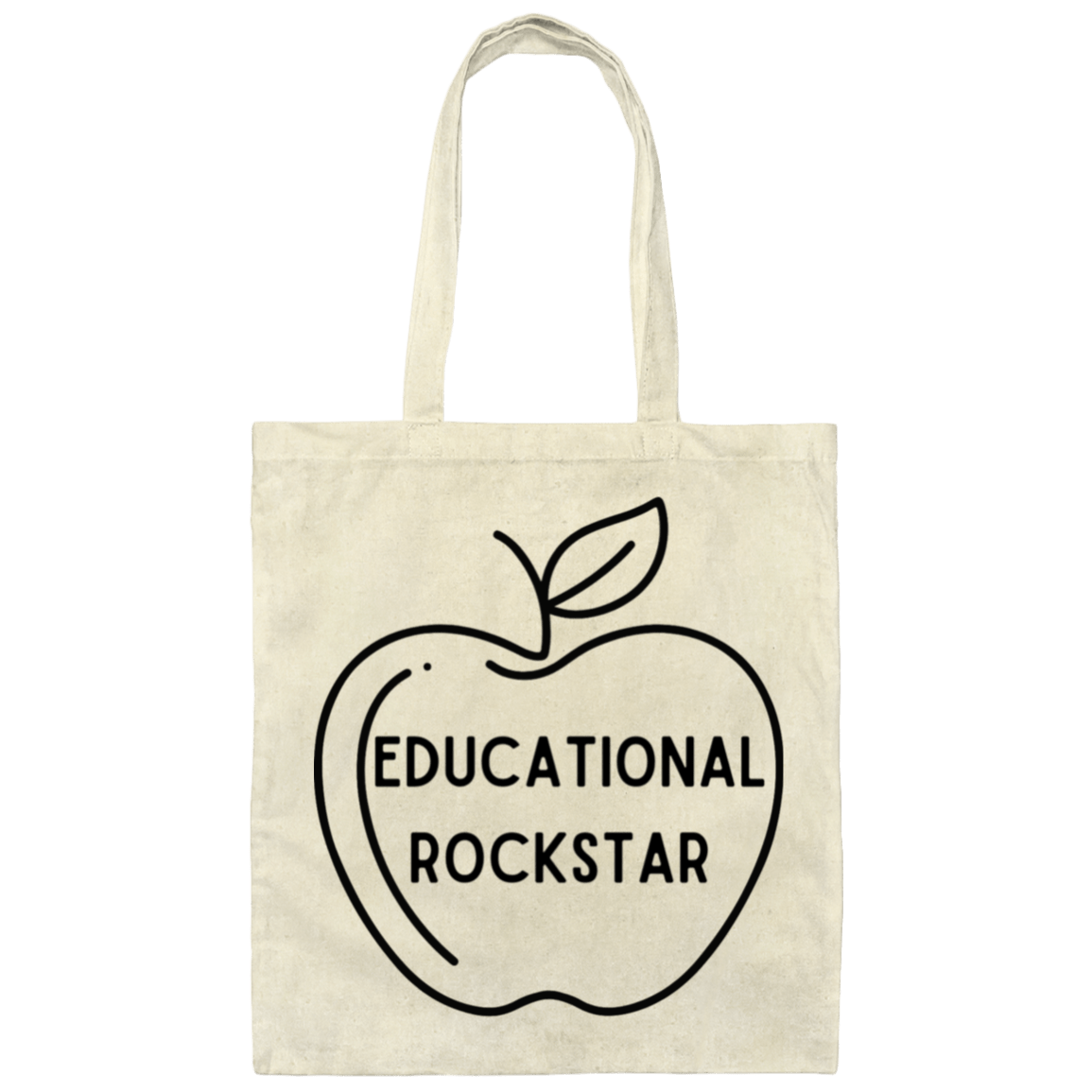 Natural / Educational Rockstar Teacher Tote Bags