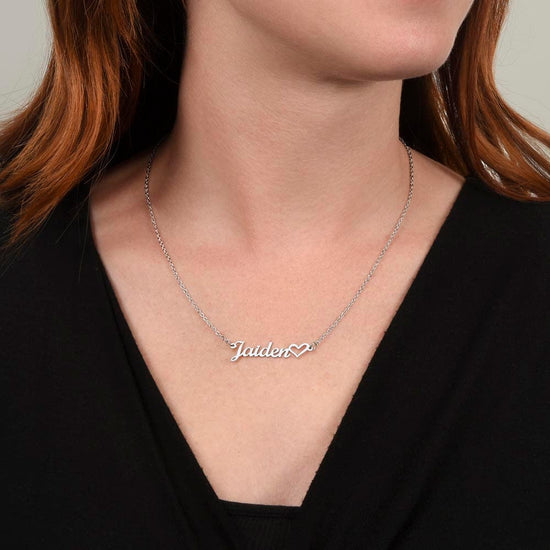 Personalized Heart Name Necklace