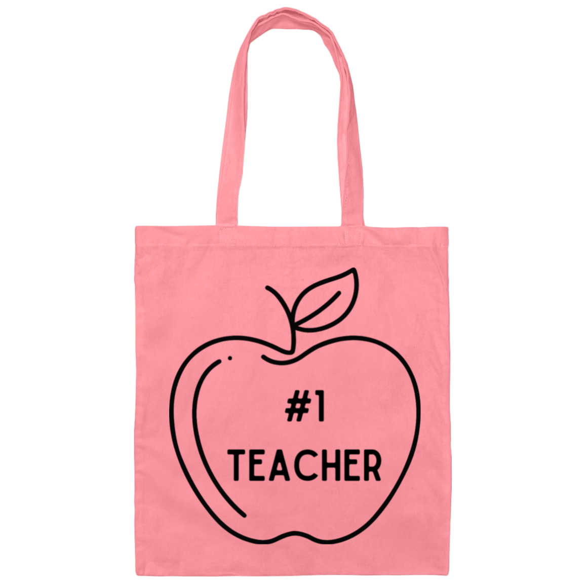 Pink / #1 Teacher Teacher Tote Bags