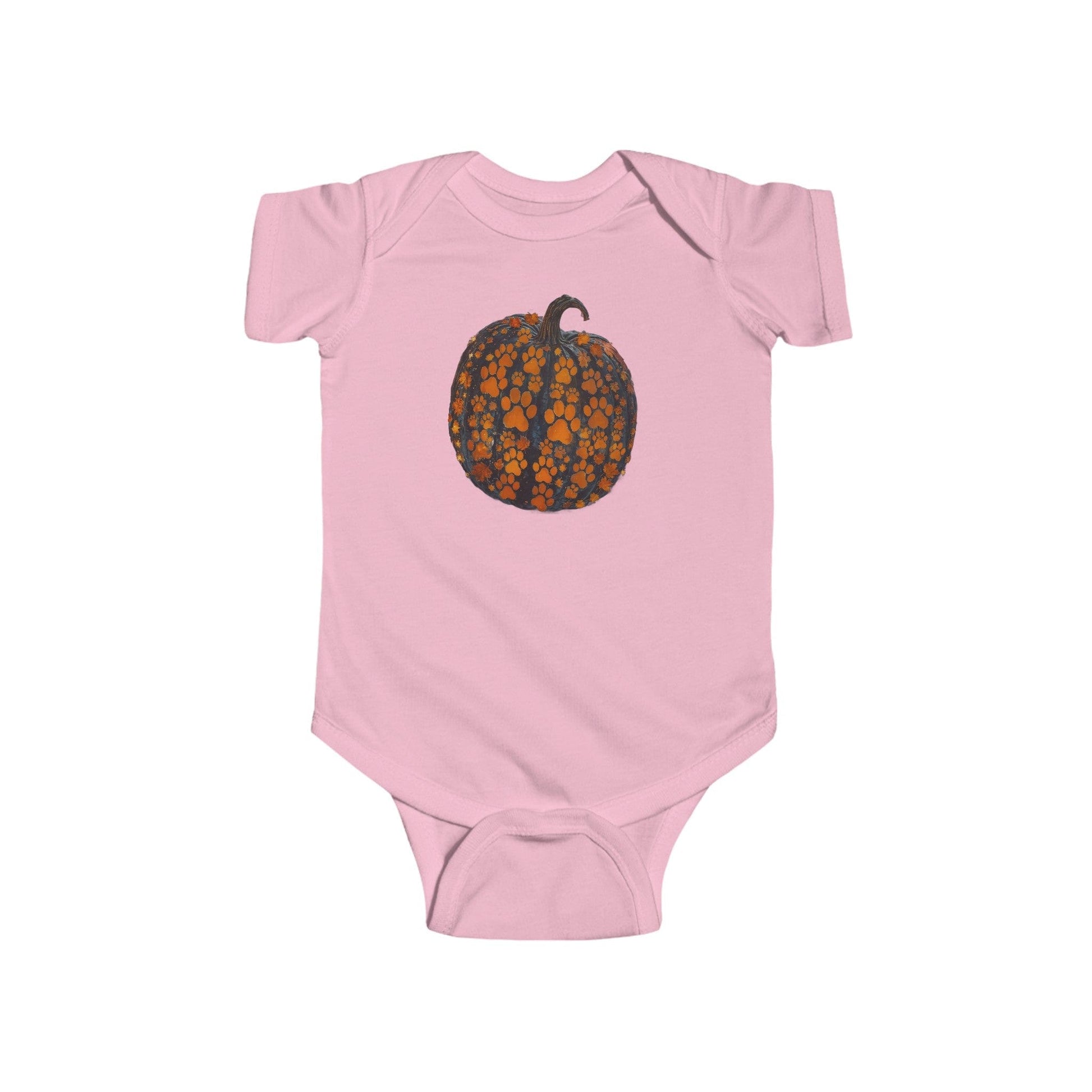 Pink / 6M Paw Pumpkin Infant Fine Jersey Bodysuit