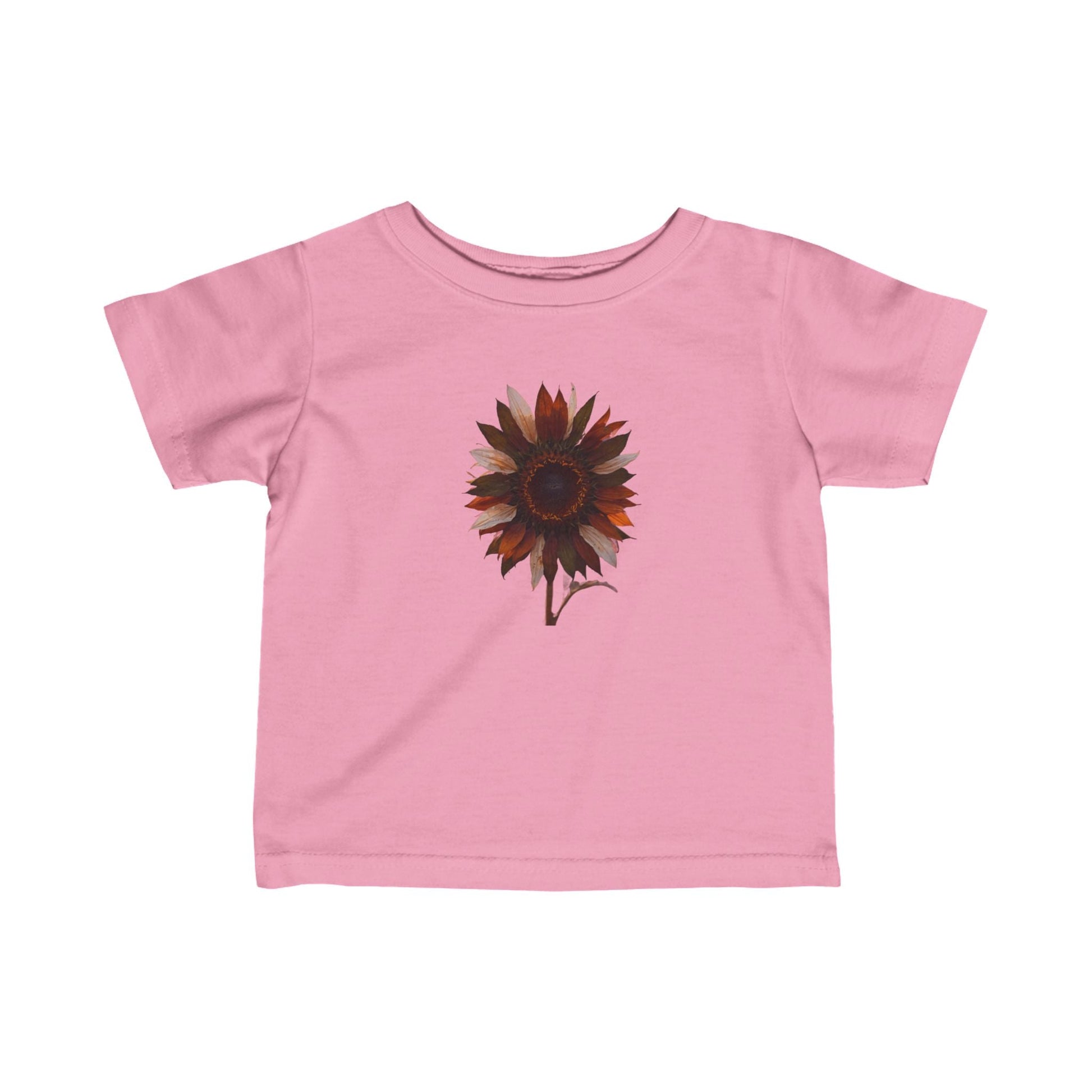 Pink / 6M Sunflower Infant Fine Jersey Tee: Comfort and Durability for Little Ones