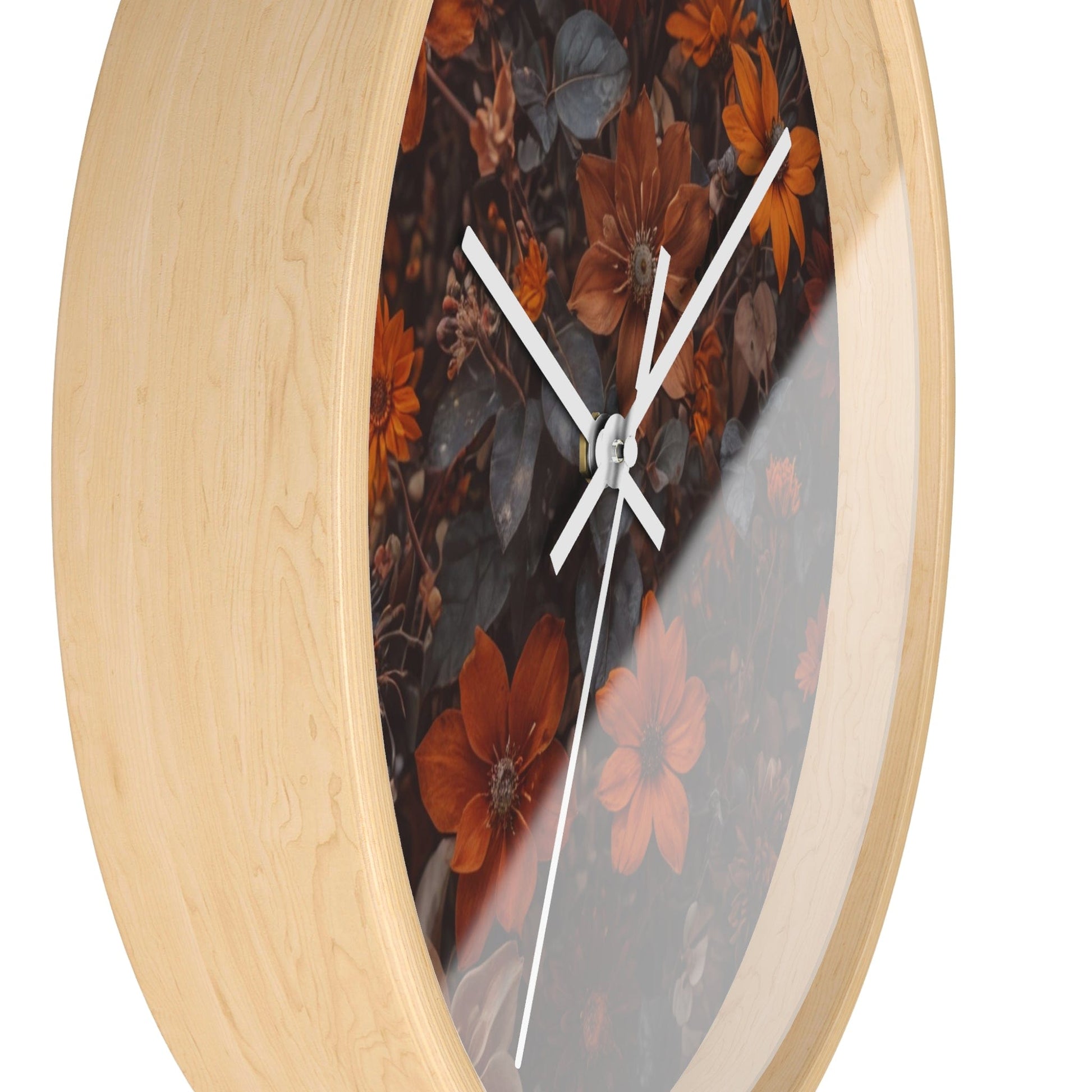 Pressed Leaves Wall Clock