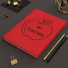 Red #1 Teacher Hardcover Journal Matte