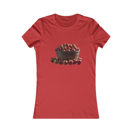 Red / S Bushel of Apples Women's Favorite Tee