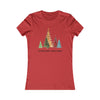 Red / S Twinkling Lights, Magical Nights Women's Favorite Tee