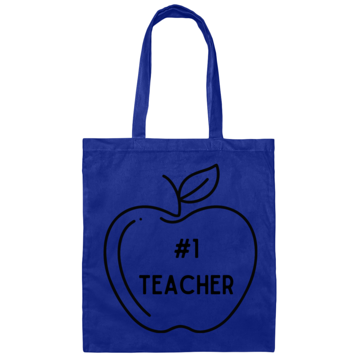 Royal / #1 Teacher Teacher Tote Bags