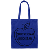 Royal / Educational Rockstar Teacher Tote Bags