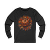 S / Dark Grey Heather Pumpkin Foliage Unisex Jersey Long Sleeve Tee