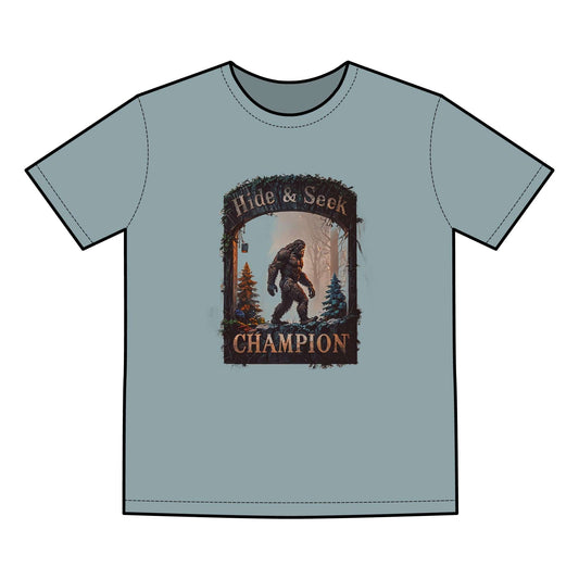 S / Faded Slate Bigfoot Champion Premium Men's Staple Faded Tee