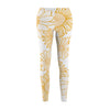 S / White Flower Casual Leggings