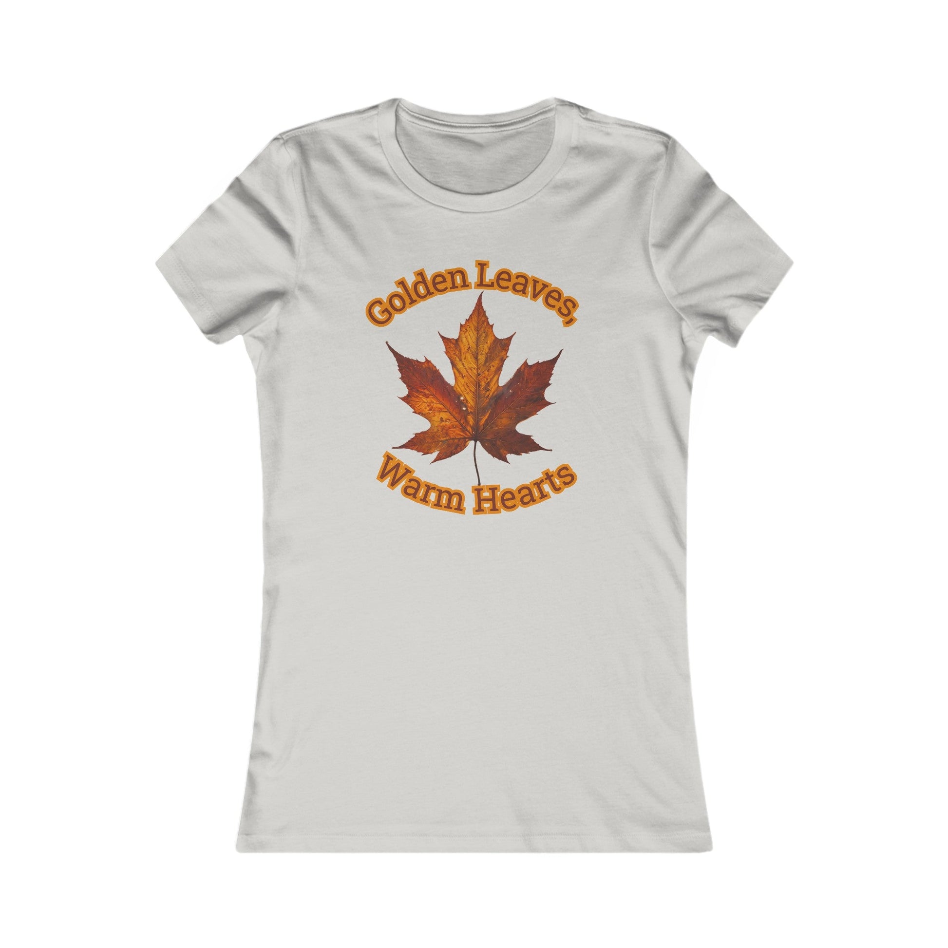 Silver / S Golden Leaves, Warm Hearts Women's Favorite Tee