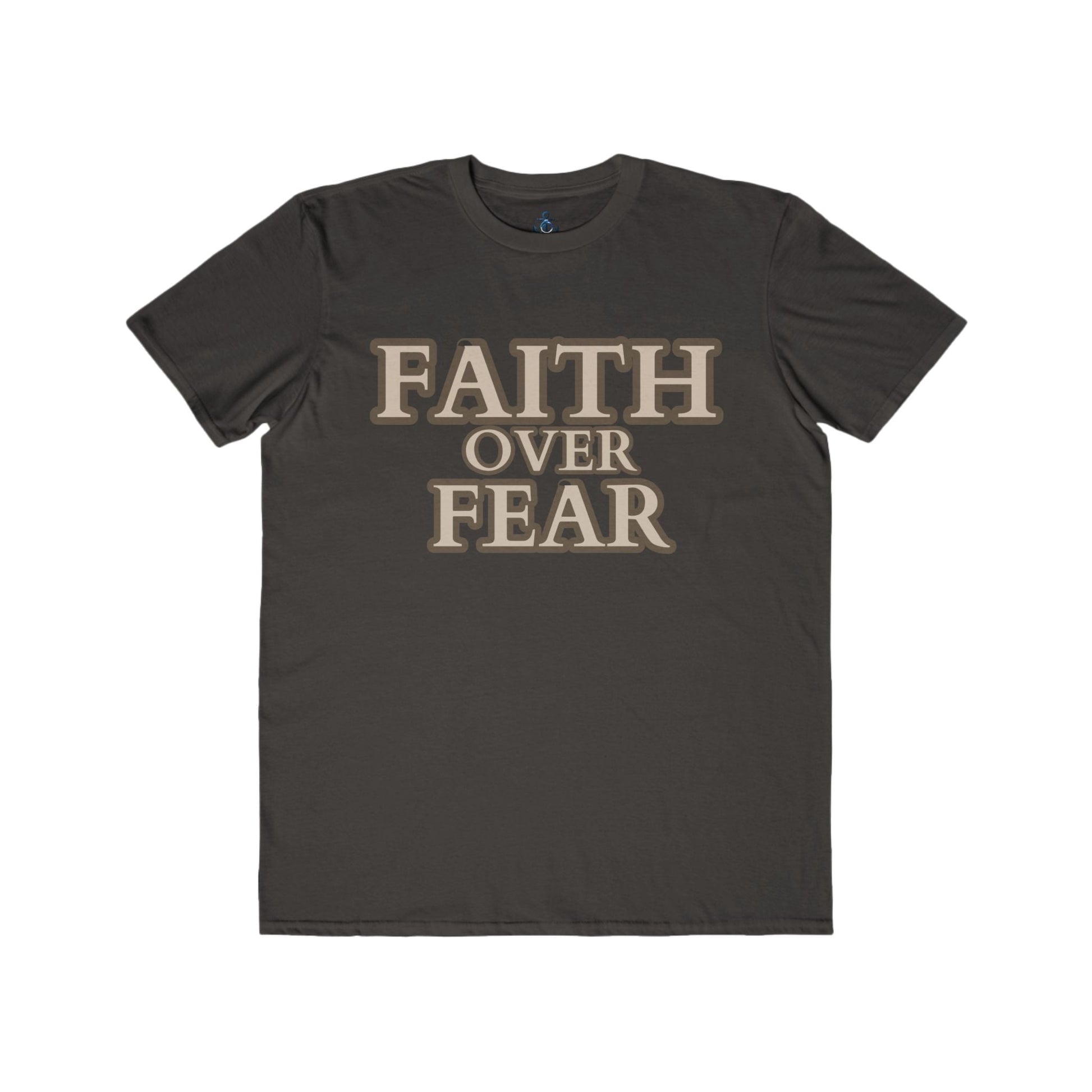 Smoke / S Faith Over Fear Men's Lightweight Fashion Tee