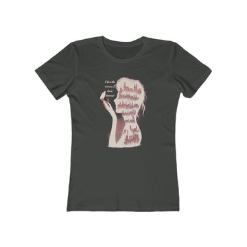 Solid Heavy Metal / S I Love the woman I have become -The Boyfriend Tee for Women