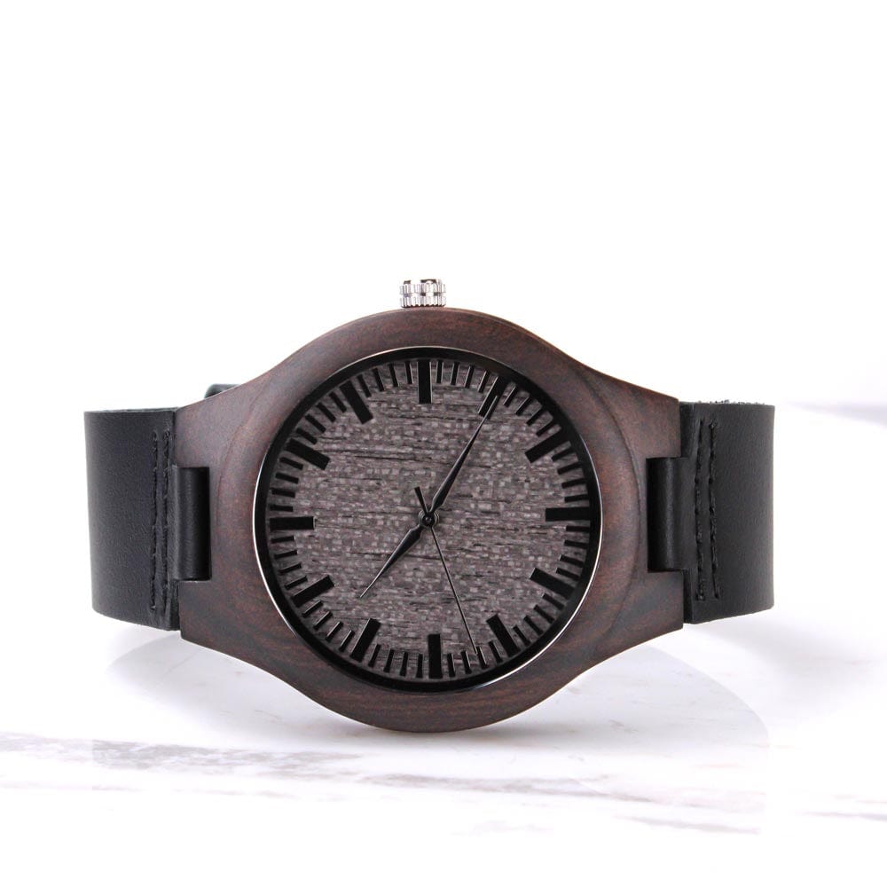 Standard Box / Your support means Groomsmen Wooden Watch