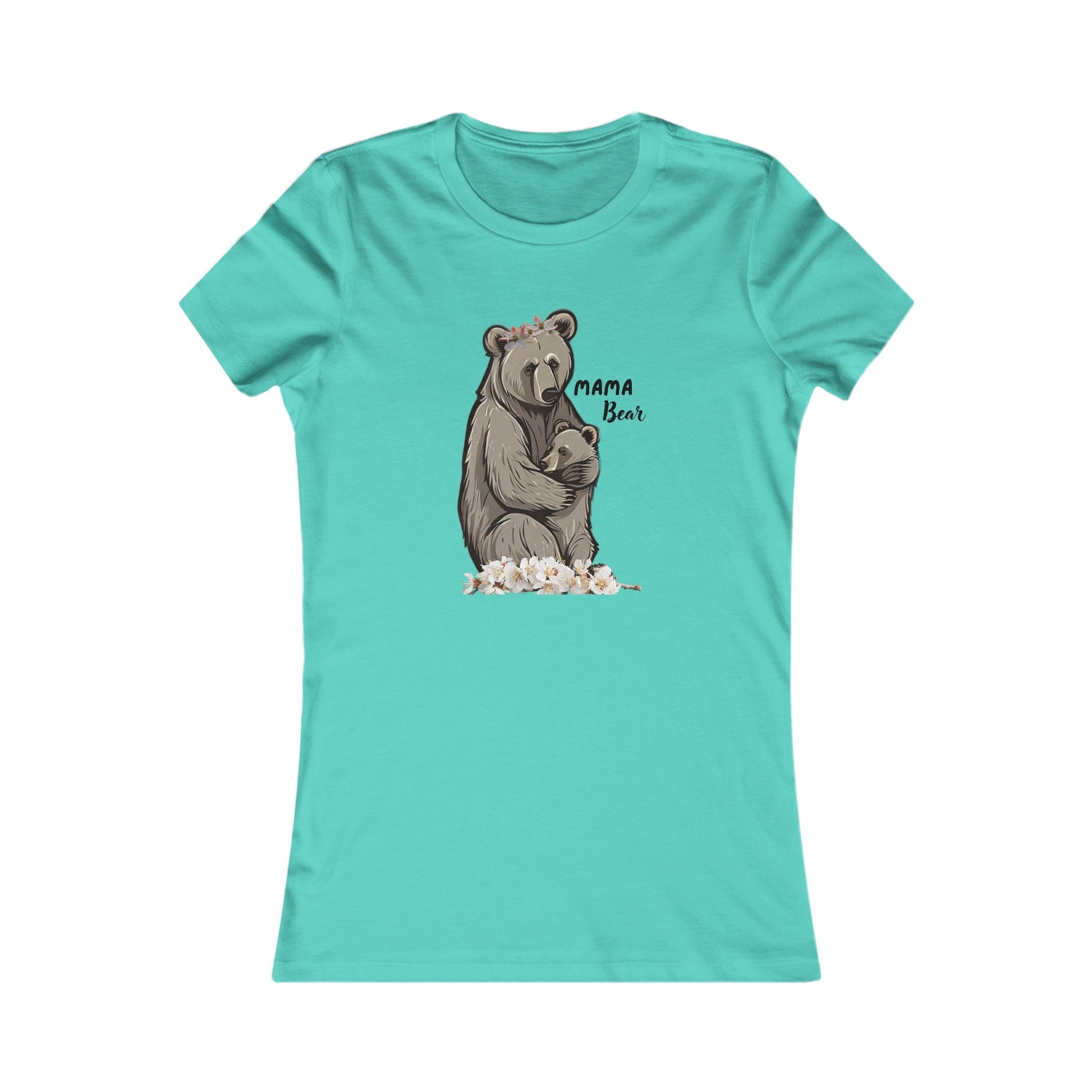 Teal / S Mama Bear Women's Favorite Tee