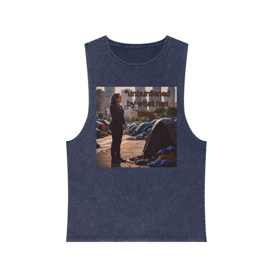 Unburdened By What Has Been Unisex Stonewash Tank Top