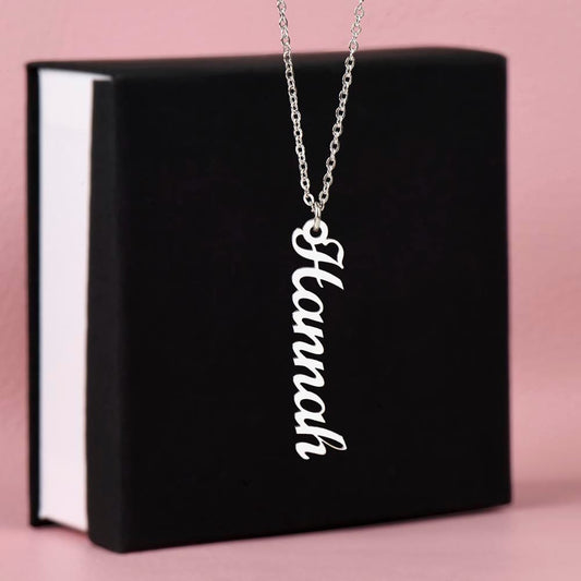 Vertical Name Necklace