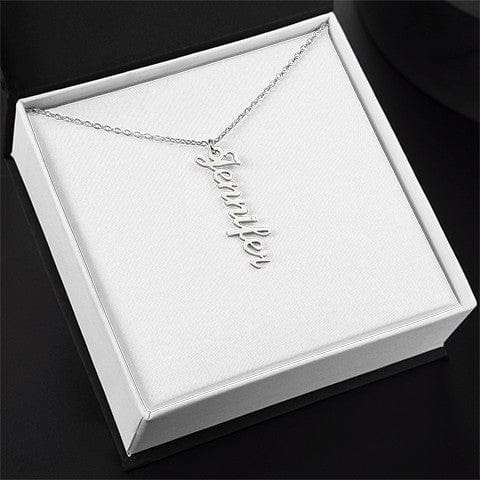 Vertical Name Necklace