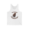 XS / White Go Outside Worst Case Scenario A Bear Kills You Unisex Jersey Tank